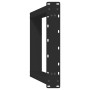 Patas para mesa comedor forma U 2uds acero negro 50x(72-73)cm