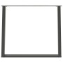 Patas para mesa comedor forma U 2uds antracita 90x(72-73) cm