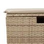 Juego de sofás jardín con cojines 6 pzas ratán sintético beige
