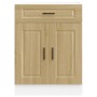 Mueble bajo de cocina porto roble sonoma madera reconstituida