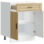 Mueble bajo de cocina porto roble sonoma madera reconstituida