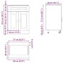 Mueble bajo de cocina porto roble sonoma madera reconstituida