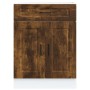 Mueble bajo de cocina porto roble ahumado madera reconstituida