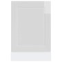 Panel lavavajillas Porto madera contrachapada blanco brillante