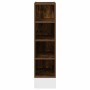 Armario de horno madera ingeniería roble ahumado 20x44,5x81,5cm