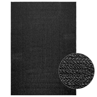 Alfombra ZIZUR apariencia yute interior exterior antracita