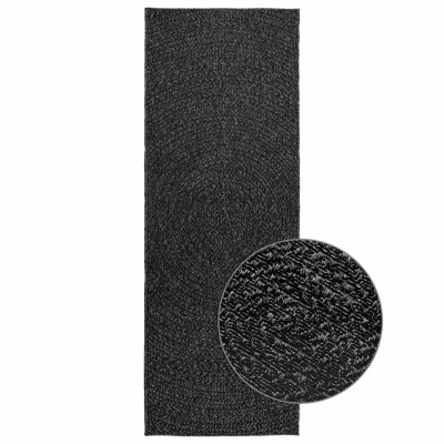 Alfombra ZIZUR apariencia yute interior exterior antracita