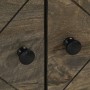Mesa de centro madera maciza de mango negra 80x50x40 cm