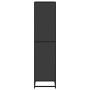 Estantería madera ingeniería negra 40x35x139 cm