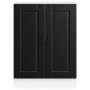 Mueble bajo de cocina Porto madera contrachapada negro