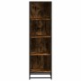 Estantería madera ingeniería color roble ahumado 40x35x139 cm