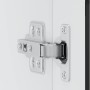 Armario de pared para cocina con puerta de cristal Porto negro