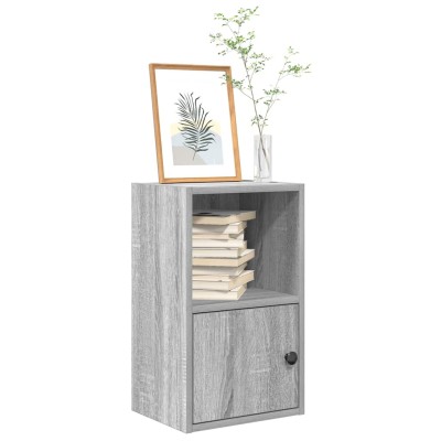 Estantería de madera de ingeniería gris sonoma 31x24x52 cm
