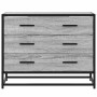 Cajonera de madera contrachapada gris sonoma 70x41x56 cm