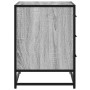 Cajonera de madera contrachapada gris sonoma 70x41x56 cm