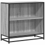 Estantería madera de ingeniería color gris sonoma 80x35x76 cm