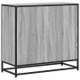 Estantería madera de ingeniería color gris sonoma 80x35x76 cm