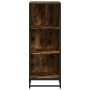 Estantería madera ingeniería color roble ahumado 40x35x107,5 cm