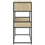 Mesa consola de madera de ingeniería roble Sonoma 90x35x80 cm