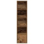 Estantería madera de ingeniería color envejecido 31x24x127 cm