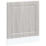 Panel para lavavajillas Porto madera contrachapada gris sonoma