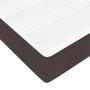Estructura cama otomana colchón tela marrón oscuro 90x200cm