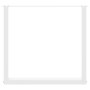 Patas para mesa centro forma U 3 uds blanco 80x(72-73) cm acero