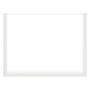 Patas mesa centro forma de U 2 uds acero blanco 100x(72-73) cm