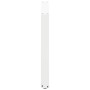 Patas mesa centro forma de U 2 uds acero blanco 100x(72-73) cm