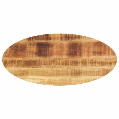 Tablero de mesa ovalado madera maciza de mango 110x40x3,8 cm