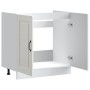 Mueble bajo para fregadero Kalmar blanco brillo 80x46x81,5 cm