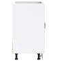 Mueble bajo para fregadero Kalmar blanco brillo 80x46x81,5 cm