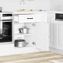 Mueble bajo de cocina Kalmar madera de ingeniería blanca