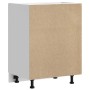 Mueble bajo cocina Kalmar madera ingeniería blanca alto brillo