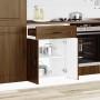 Mueble bajo de cocina Kalmar madera ingeniería de roble marrón