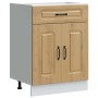 Mueble bajo de cocina Kalmar roble artesanal madera ingeniería