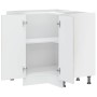 Mueble bajo esquinero de cocina Kalmar gris hormigón