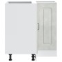 Mueble bajo esquinero de cocina Kalmar gris hormigón