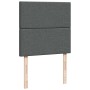 Estructura cama otomana colchón tela gris oscuro 90x200cm