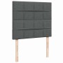 Estructura cama otomana colchón tela gris oscuro 120x200cm