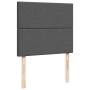 Estructura cama otomana colchón tela gris oscuro 120x200cm