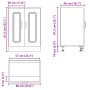 Mueble bajo para fregadero Kalmar roble sonoma 60x46x81,5 cm