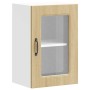 Armario pared cocina puerta de cristal Kalmar roble sonoma