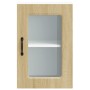 Armario pared cocina puerta de cristal Kalmar roble sonoma