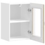 Armario pared cocina puerta de cristal Kalmar roble sonoma