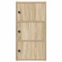 Estantería de madera de ingeniería roble sonoma 40x24x77 cm