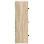 Estantería de madera de ingeniería roble sonoma 40x24x77 cm