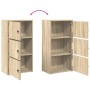 Estantería de madera de ingeniería roble sonoma 40x24x77 cm
