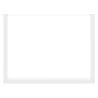 Patas mesa centro forma de U 2 uds acero blanco 100x(72-73) cm