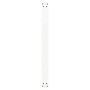 Patas mesa centro forma de U 2 uds acero blanco 100x(72-73) cm
